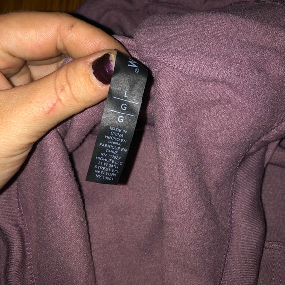 Purple cowl neck sweatshirt - Picture 5 of 5